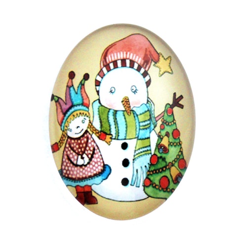 Julmotiv 65 Cabochon 18x13mm 1st