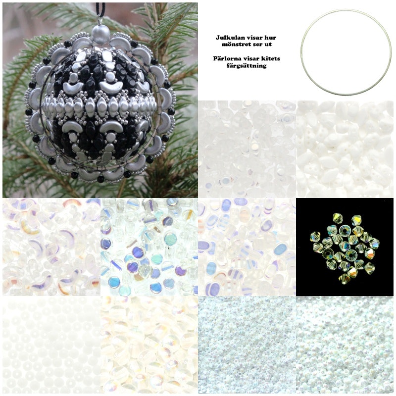 Crystal/Vit Julkula 2024 Kit (MÖNSTER INGÅR)
