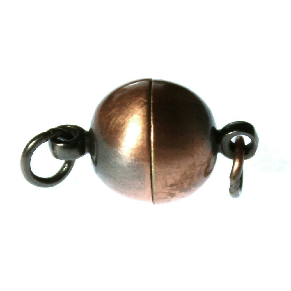 Magnetlås Slät Med Ringar Kopparfärgat 10x17mm 1st