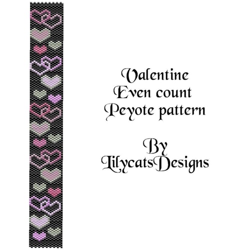 Valentine Peyote Armband PDF