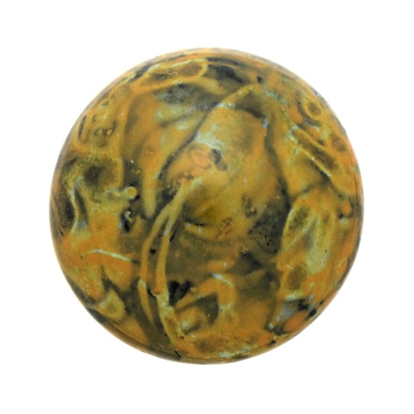 Black Stony Orange Cabochon Par Puca 25mm 1st