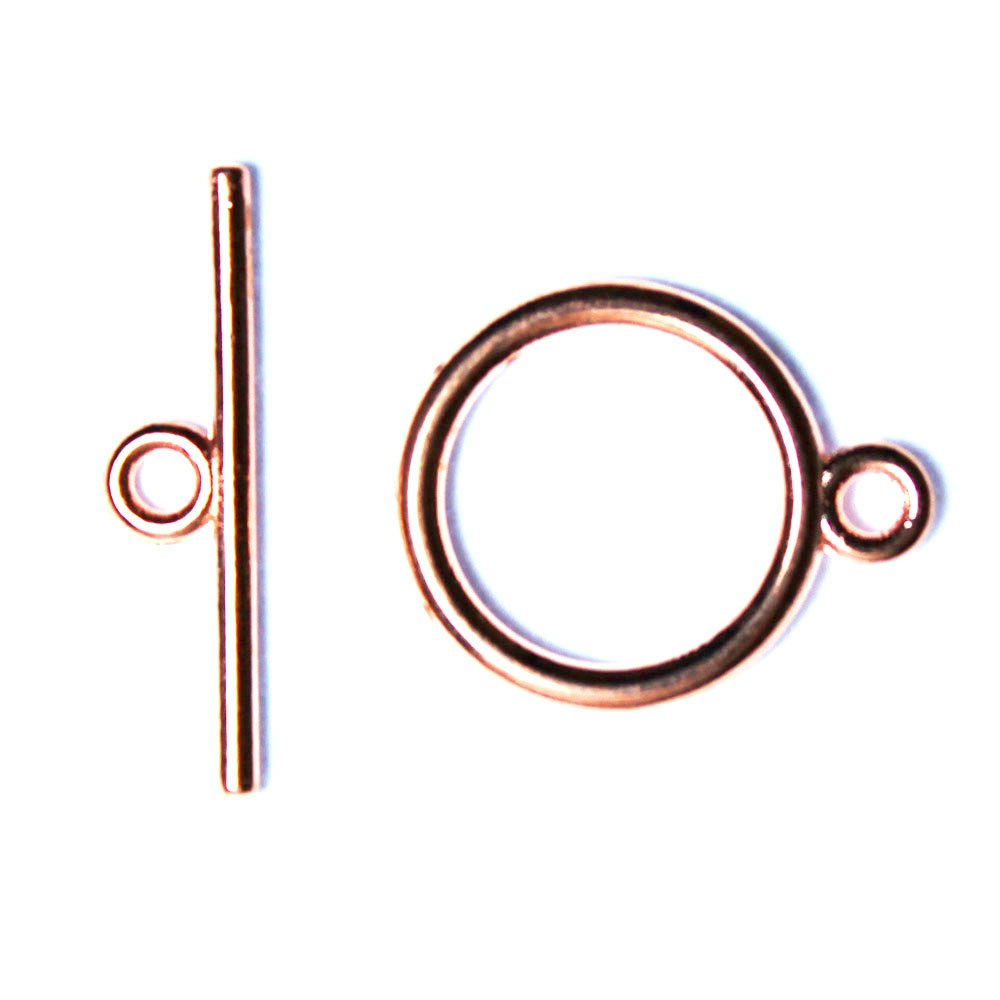 STORPACK Roséguldfärgat Togglelås Slät 15mm 20set
