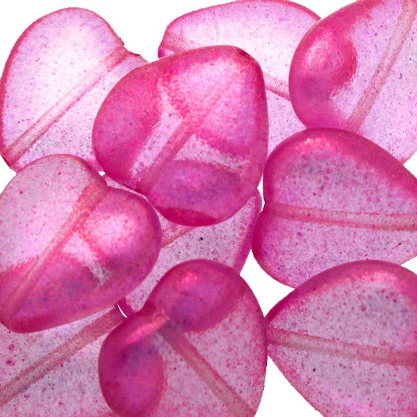 Candy Rose Hearts 15x16mm 5st