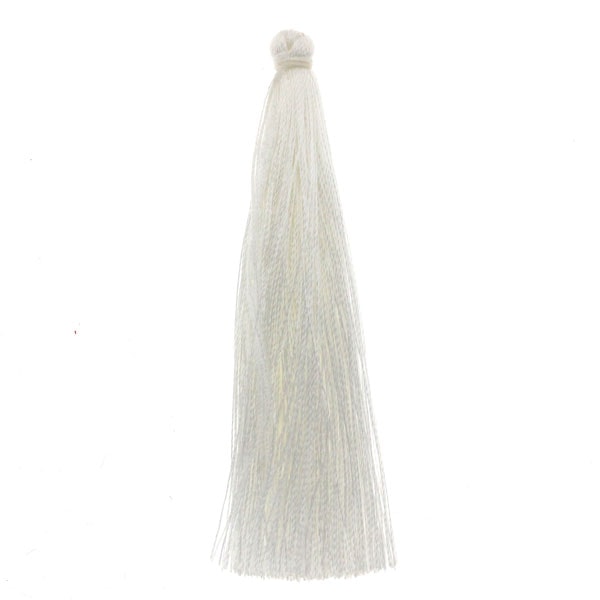 White Tassel/Tofs Ø6mm 7cm 1st