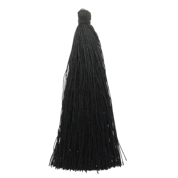 Black Tassel/Tofs Ø6mm 7cm 1st