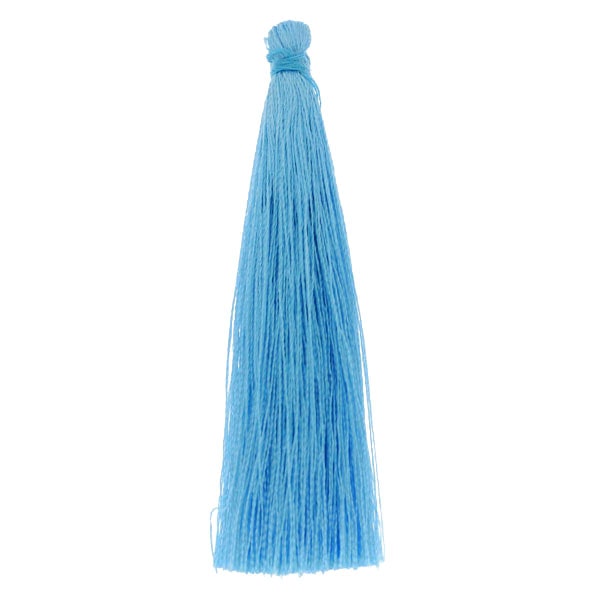 Turquoise Tassel/Tofs Ø6mm 7cm 1st