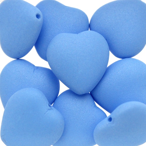 Vogue Mat Celestial Blue Hearts 15x16mm 5st