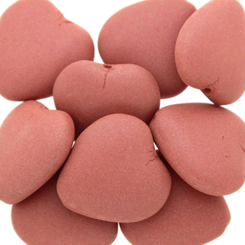 Vogue Mat Terracotta Hearts 15x16mm 5st