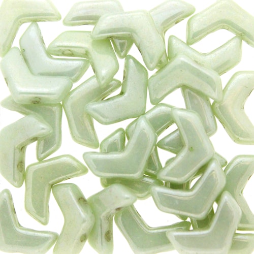 Alabaster Mint Luster Chevron Duo 30st