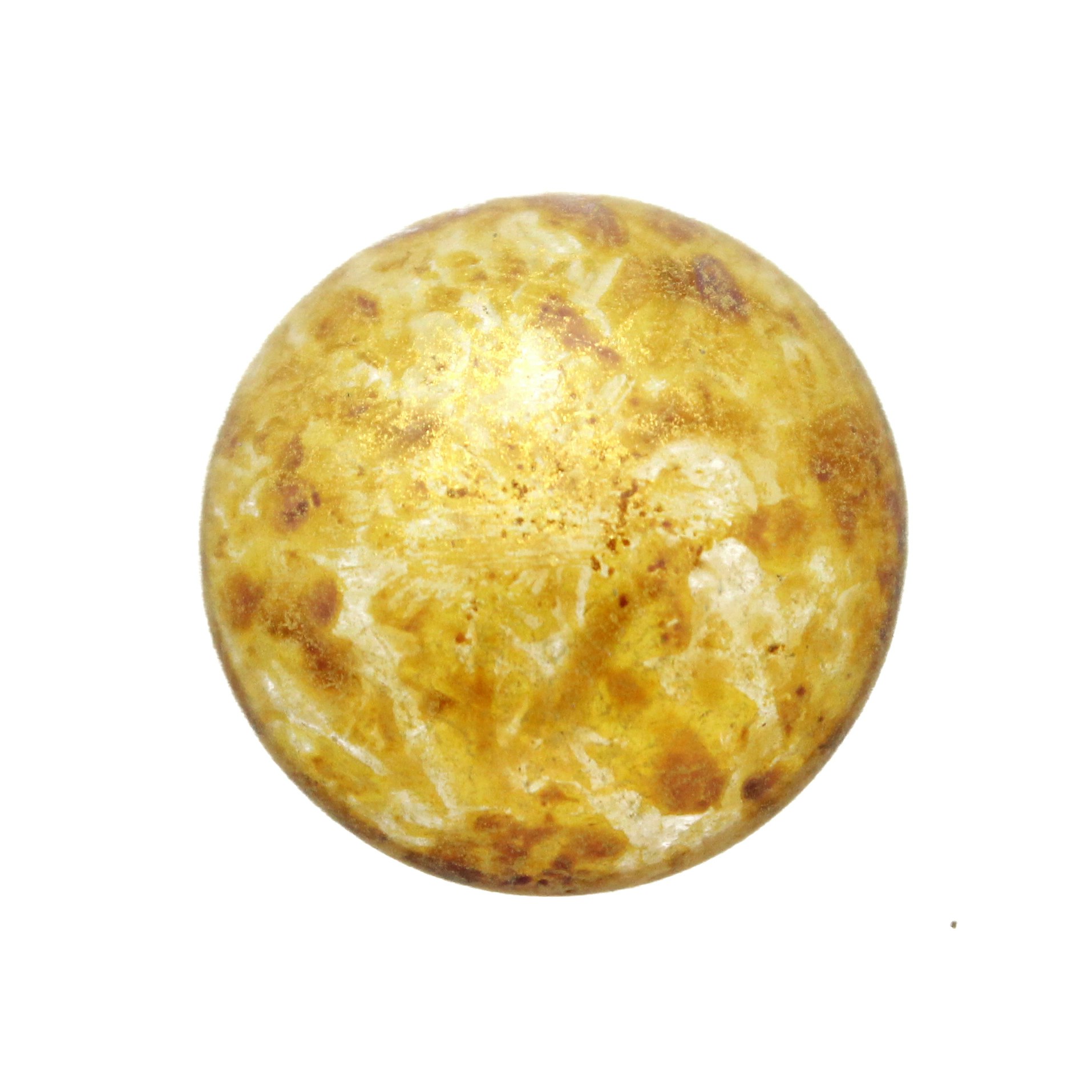 Crystal Gold Spotted Cabochon Par Puca 18mm 1st
