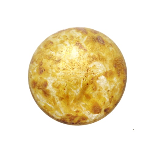 Crystal Gold Spotted Cabochon Par Puca 18mm 1st