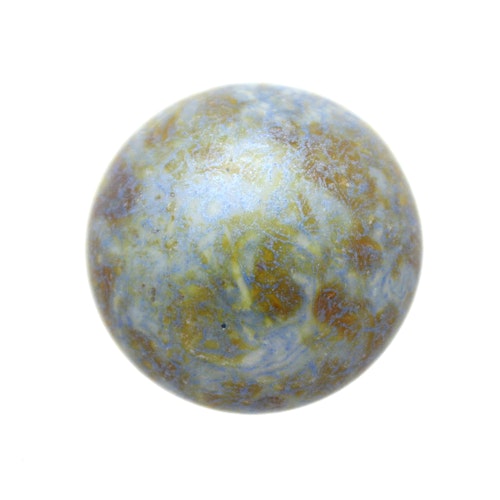 Opaque Blue /Green Spotted Cabochon Par Puca 18mm 1st