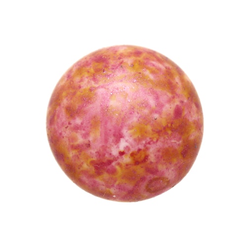 Opaque Rose Spotted Cabochon Par Puca 18mm 1st