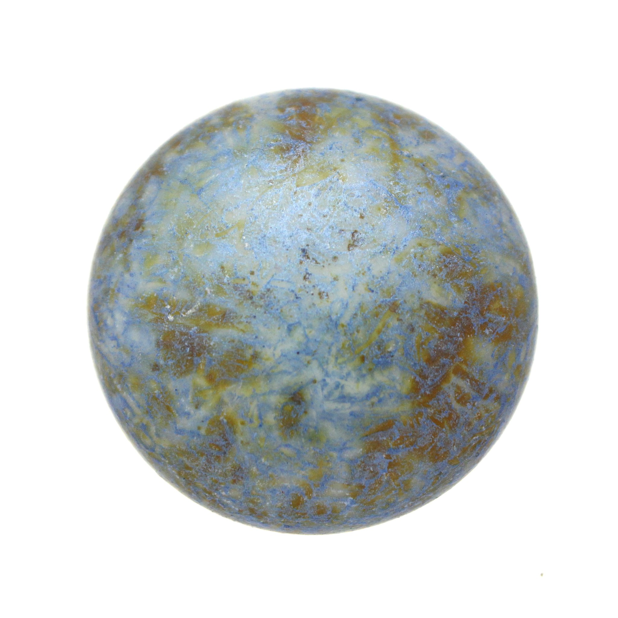 Opaque Blue /Green Spotted Cabochon Par Puca 25mm 1st
