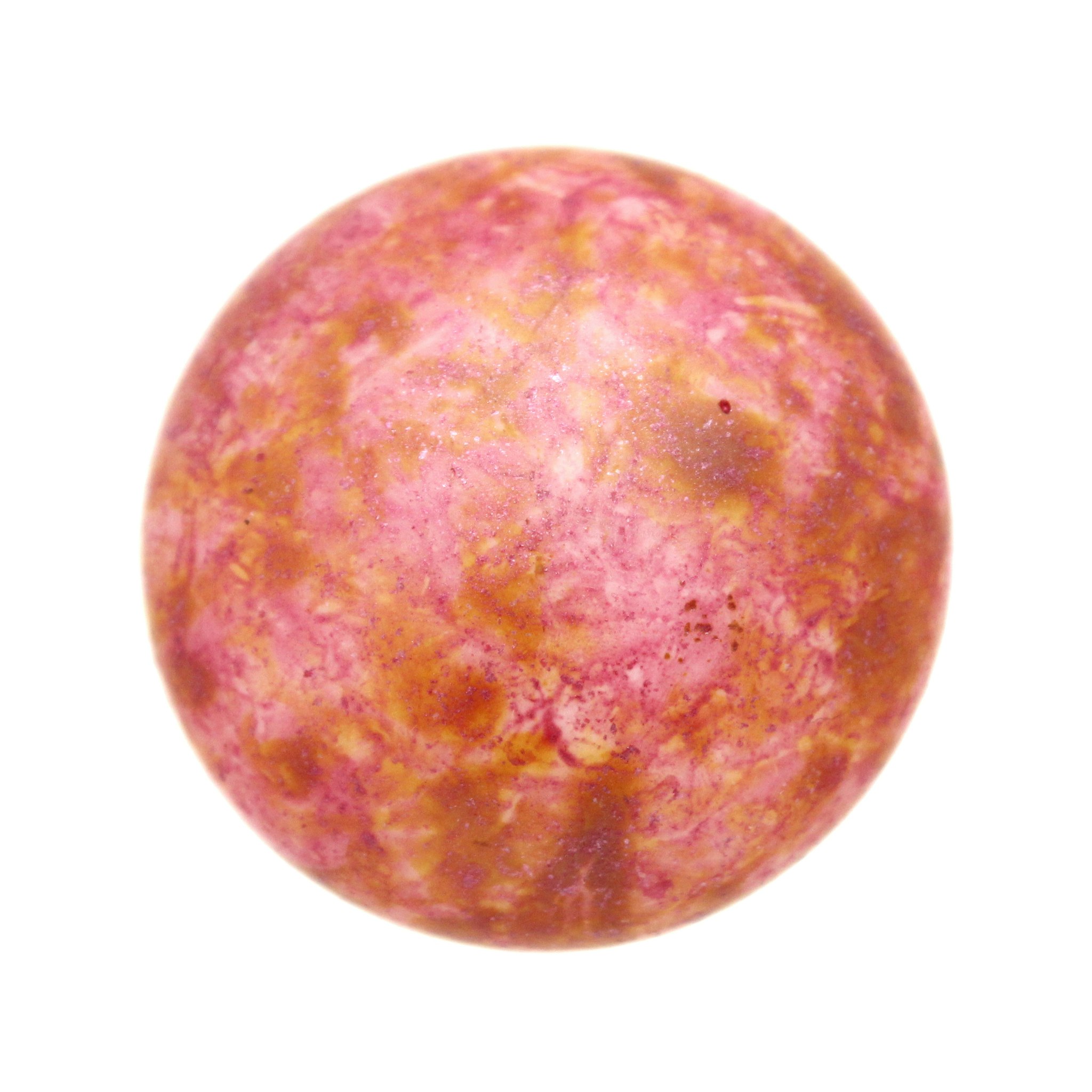 Opaque Rose Spotted Cabochon Par Puca 25mm 1st