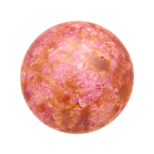 Opaque Rose Spotted Cabochon Par Puca 25mm 1st