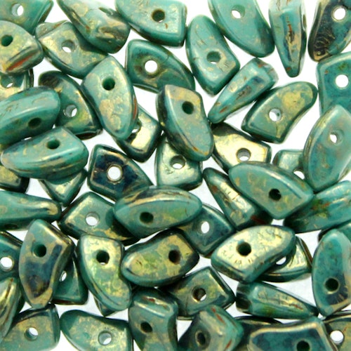 Dark Turquoise Bronze Picasso Prong 5g