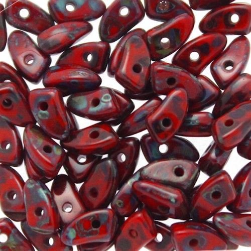 Opaque Red Picasso Prong 5g