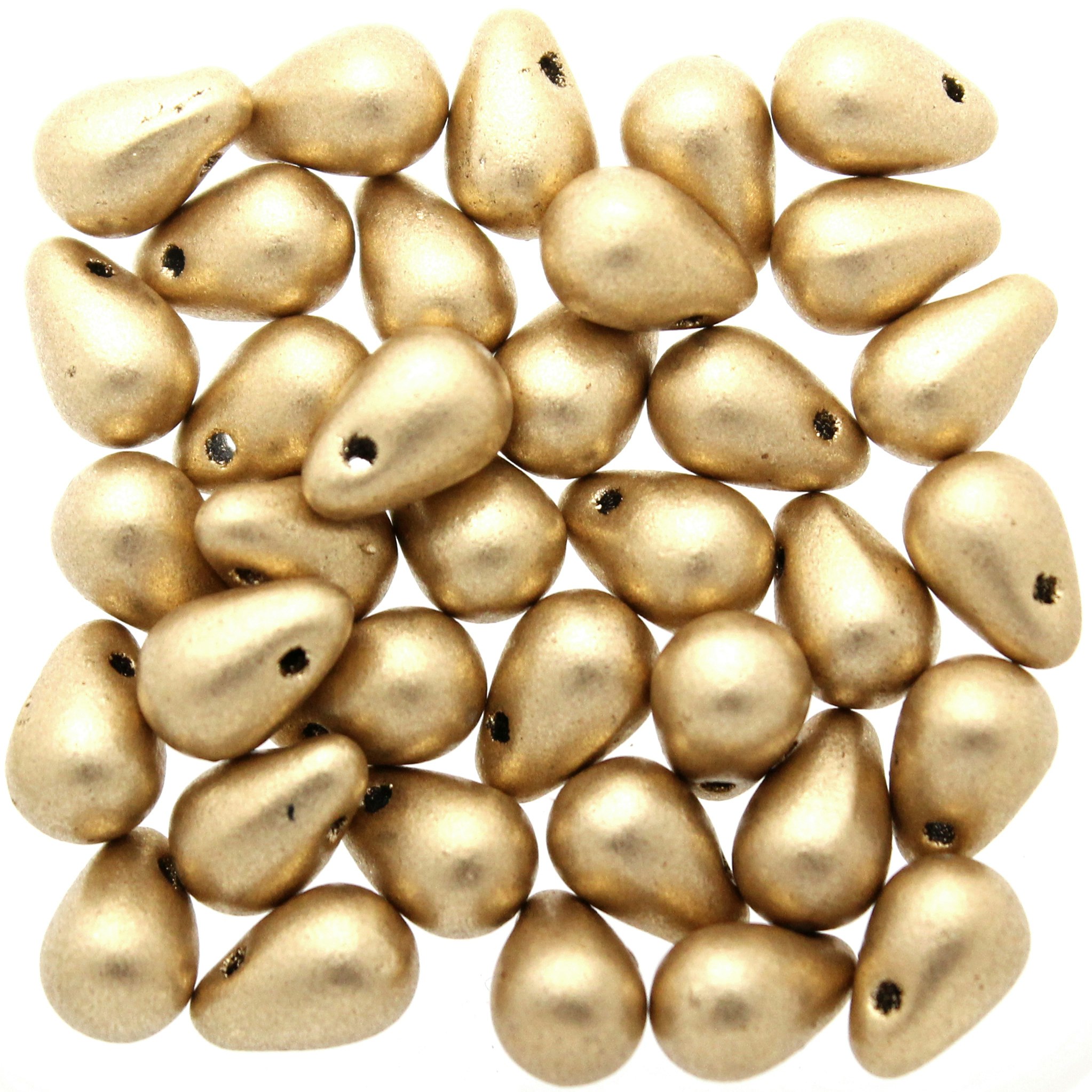 Aztec Gold Side Drill Tear Drops 4x6mm 5g