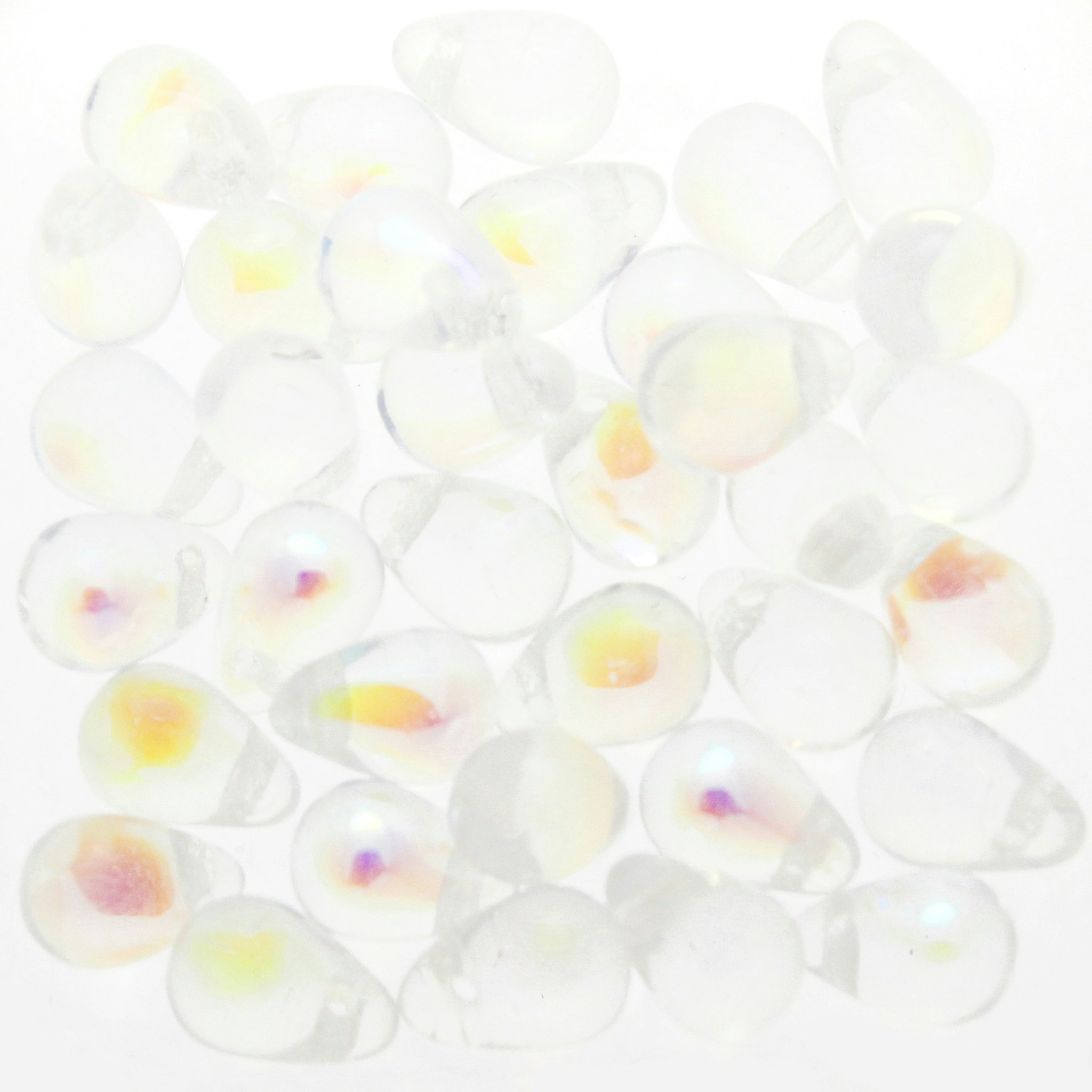 Crystal AB Side Drill Tear Drops 4x6mm 5g