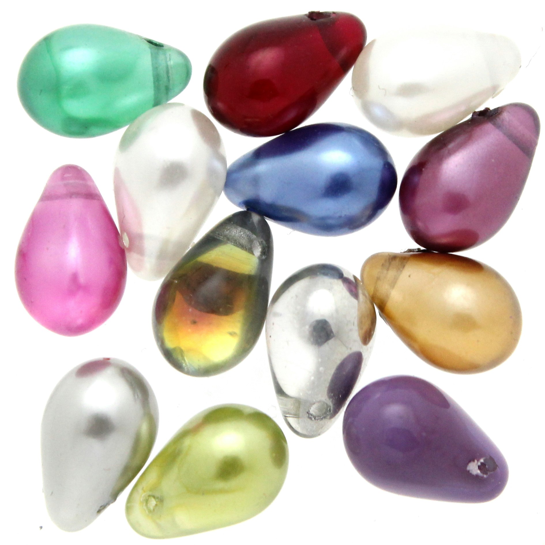 Mix Side Drill Tear Drops 6x9mm 5g