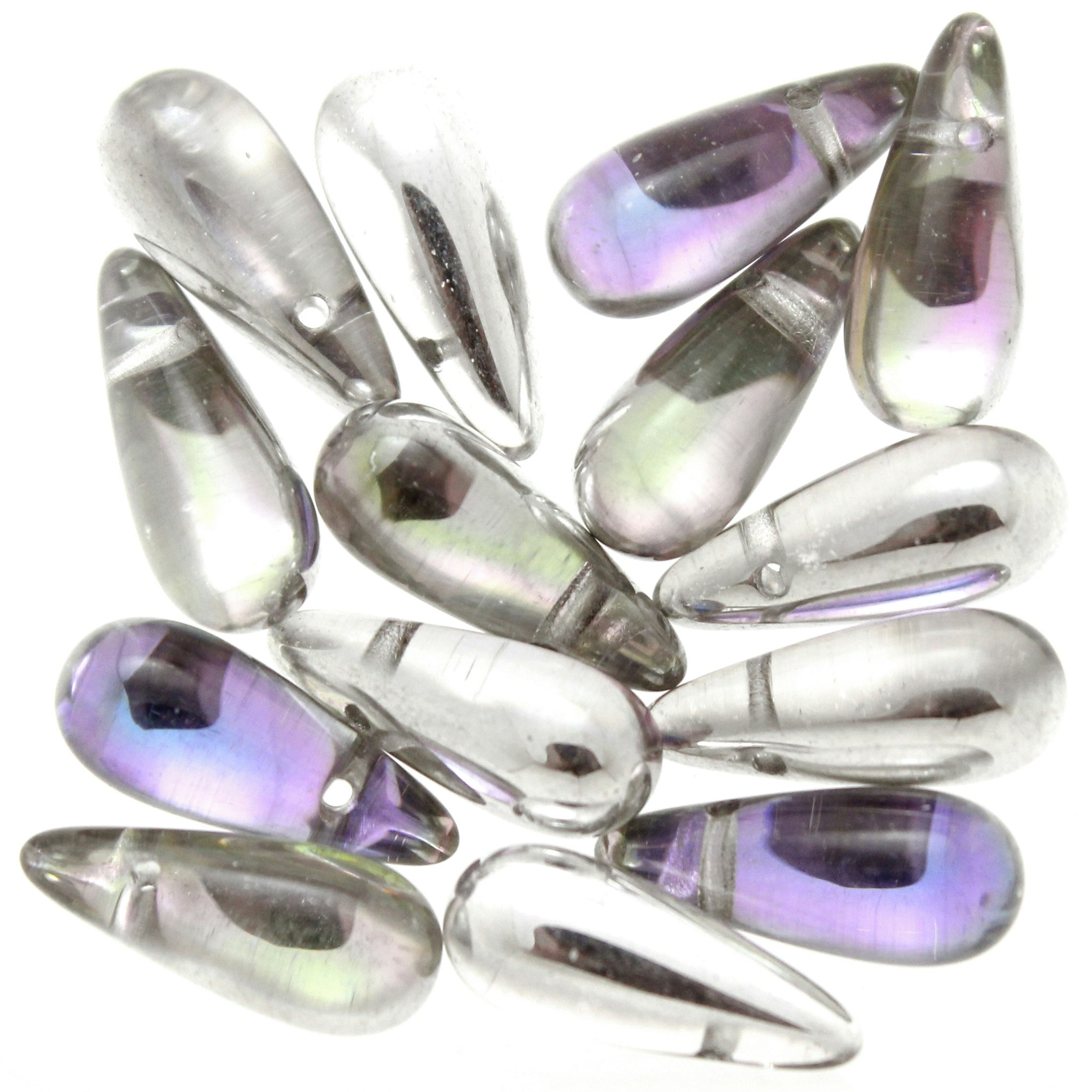 Crystal Vitrail Light Side Drill Drops 5x12mm 5g
