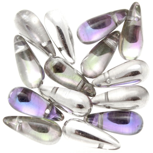 Crystal Vitrail Light Side Drill Drops 5x12mm 5g
