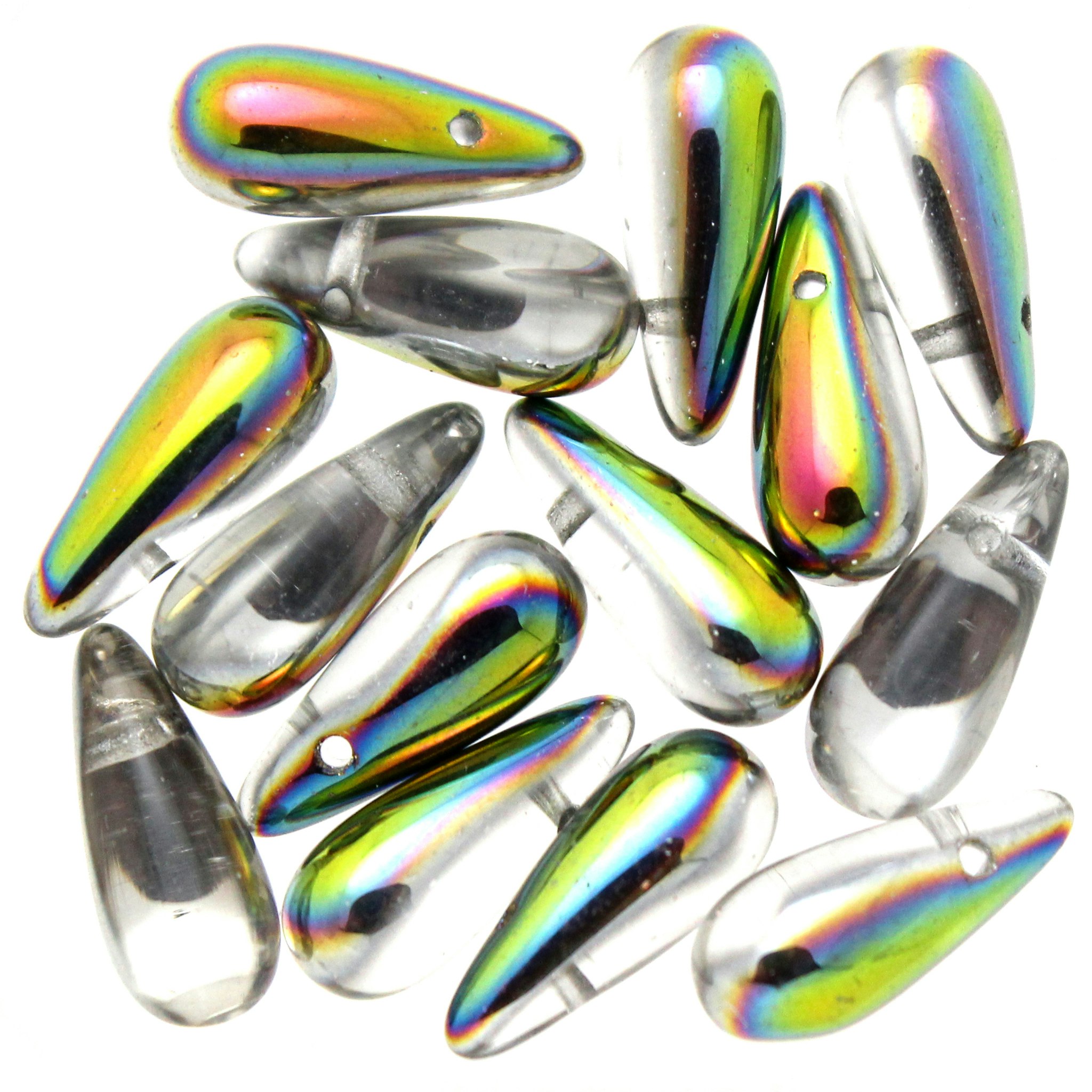 Crystal Vitrail Side Drill Drops 5x12mm 5g