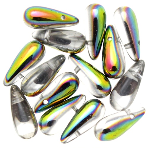 Crystal Vitrail Side Drill Drops 5x12mm 5g