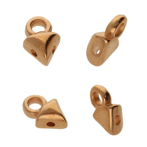Cymbal Kleftiko Roséguldpläterad 4,7x7mm 2st