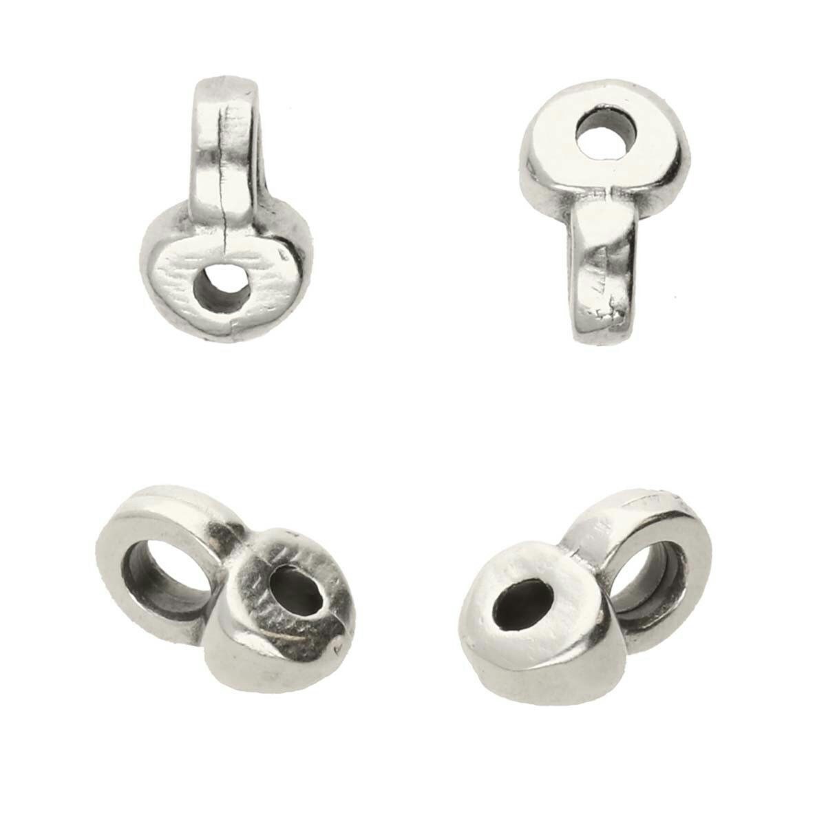 Cymbal Remata Silverpläterad 4,6x5,3mm 2st