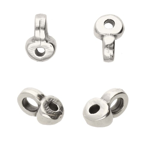 Cymbal Remata Silverpläterad 4,6x5,3mm 2st