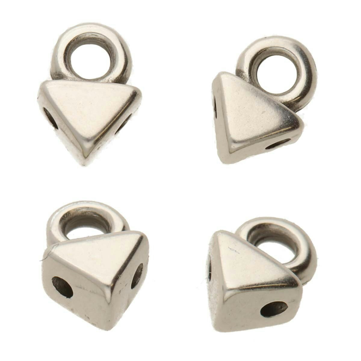 Silverpläterad Cymbal Agali 4,9x6,7mm 2st
