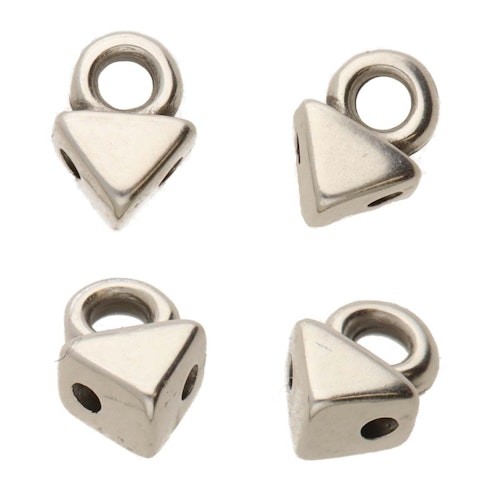 Silverpläterad Cymbal Agali 4,9x6,7mm 2st