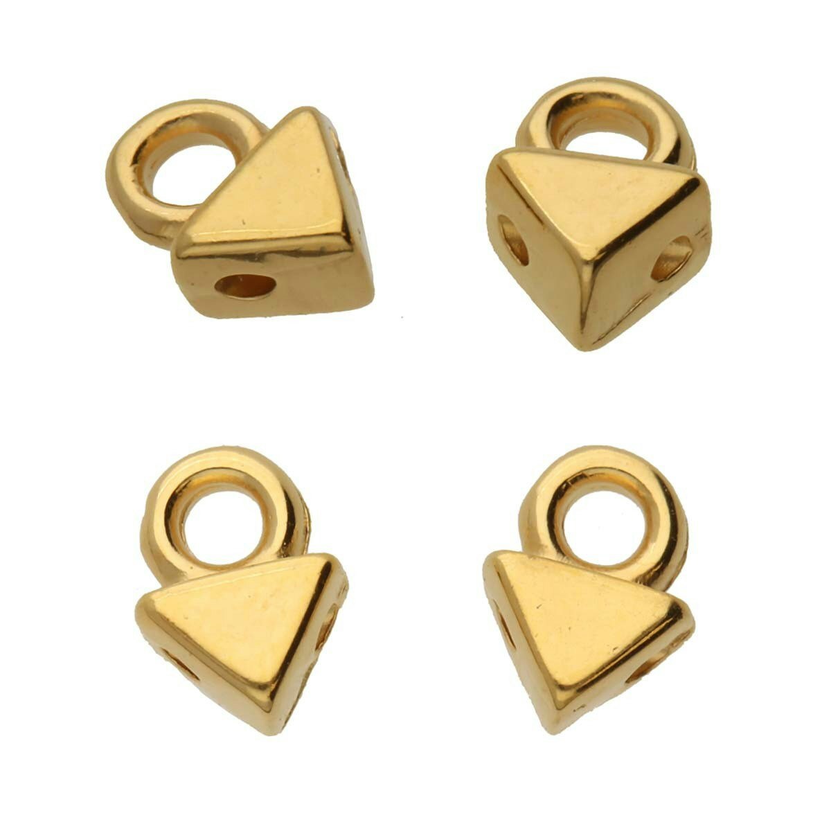 Guldpläterad Cymbal Agali 4,9x6,7mm 2st