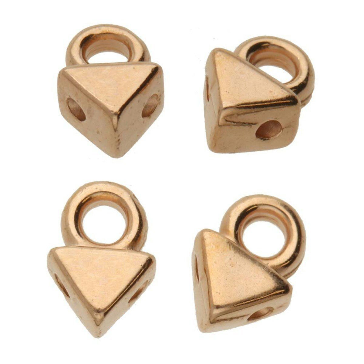 Roséguldpläterad Cymbal Agali 4,9x6,7mm 2st