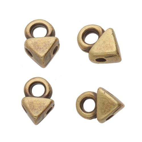 Bronspläterad Cymbal Agali 4,9x6,7mm 2st
