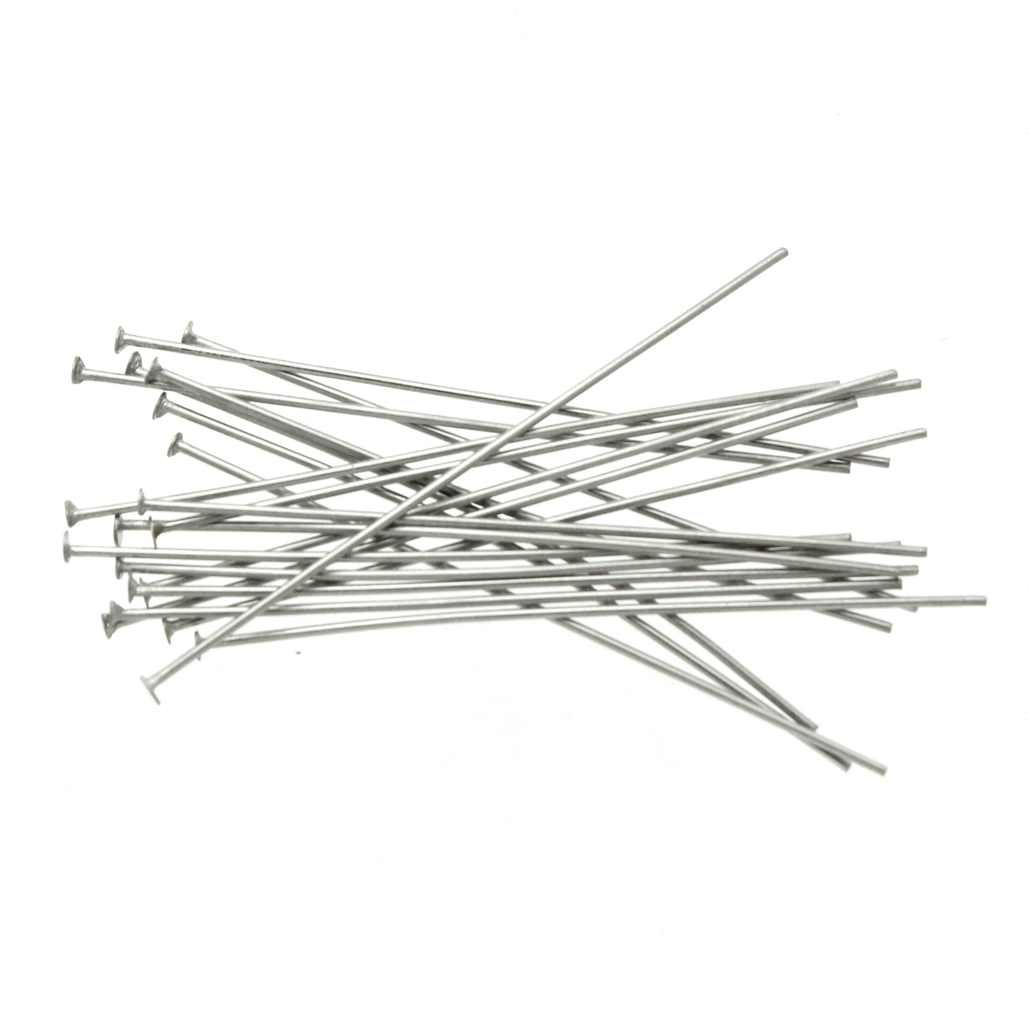 Mörkt Silverfärgade Hattpinnar 304 Rostfritt Stål 0,5mm 4cm 20st