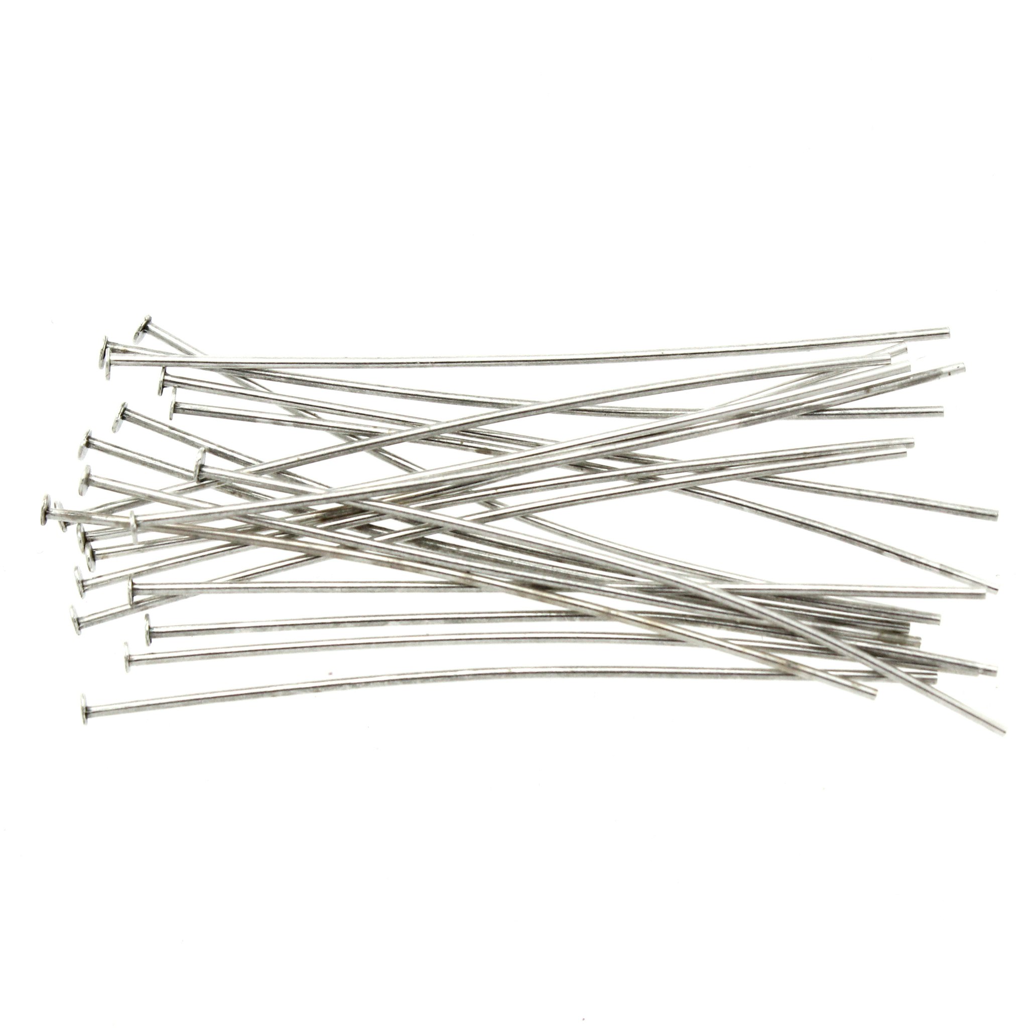 Mörkt Silverfärgade Hattpinnar 0,7mm 5cm 20st