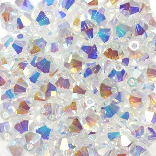 Crystal AB2x Preciosa Bicone 4mm 144st