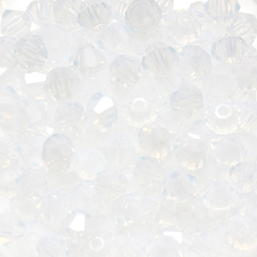 White Opal Preciosa Bicone 4mm 144st