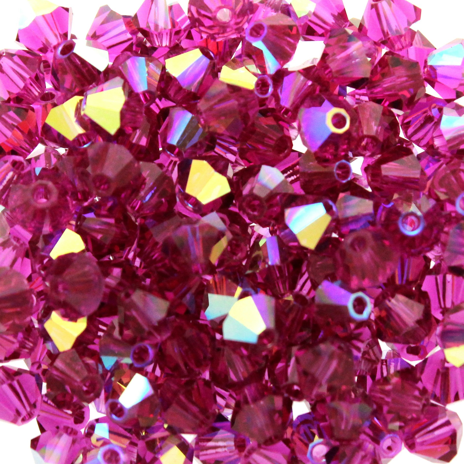 Fuchsia AB Preciosa Bicone 4mm 144st