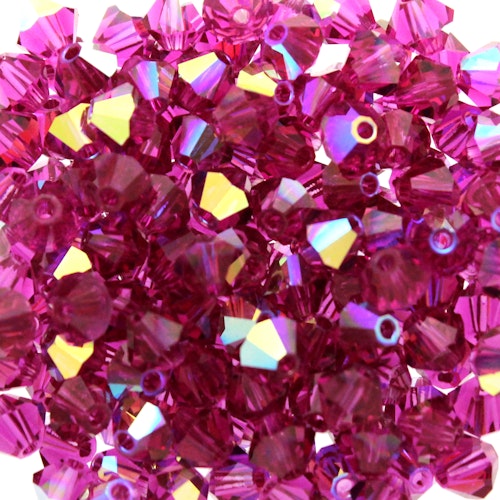 Fuchsia AB Preciosa Bicone 4mm 144st
