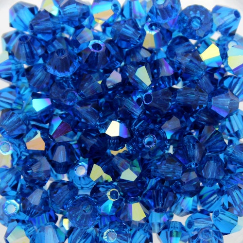 Capri Blue AB Preciosa Bicone 4mm 144st