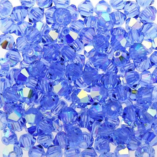 Sapphire AB Preciosa Bicone 3mm 144st