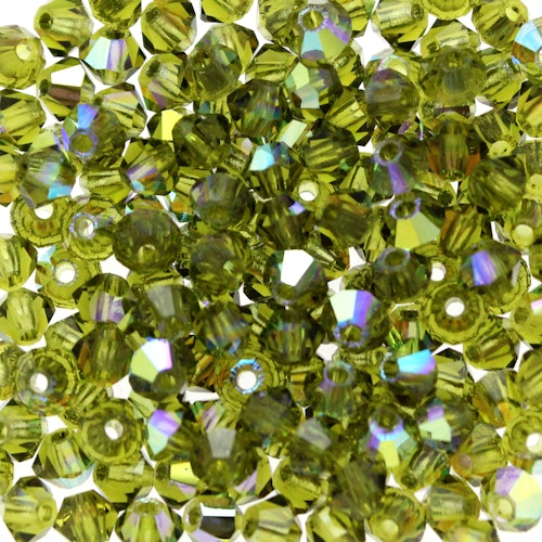 Olivine AB Preciosa Bicone 3mm 144st