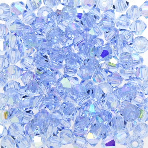 Light Sapphire AB Preciosa Bicone 3mm 144st