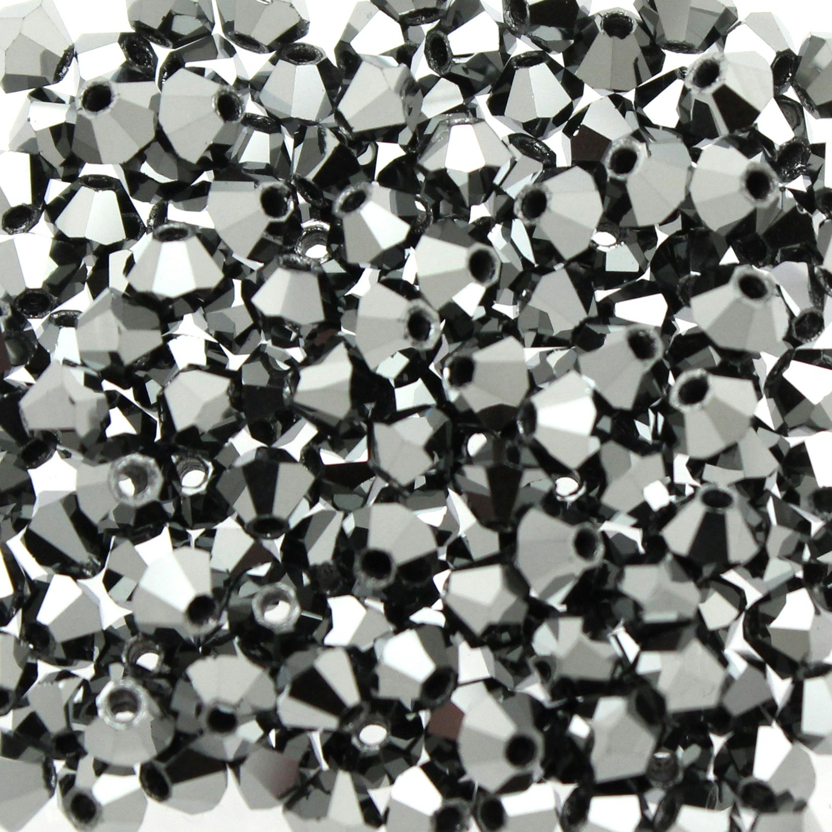 Jet Hematite Full Preciosa Bicone 3mm 144st