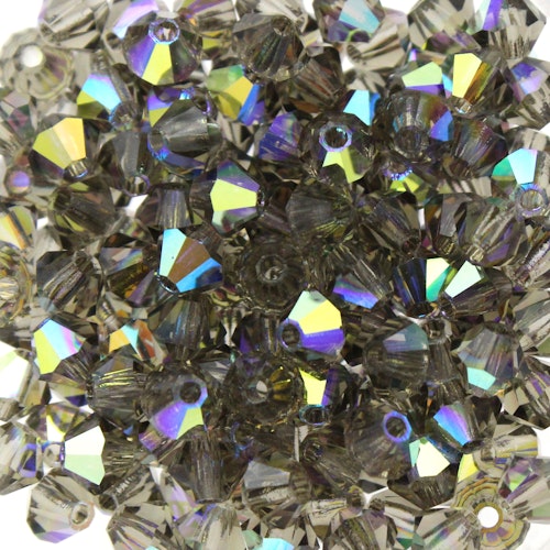 Black Diamond AB Preciosa Bicone 4mm 144st