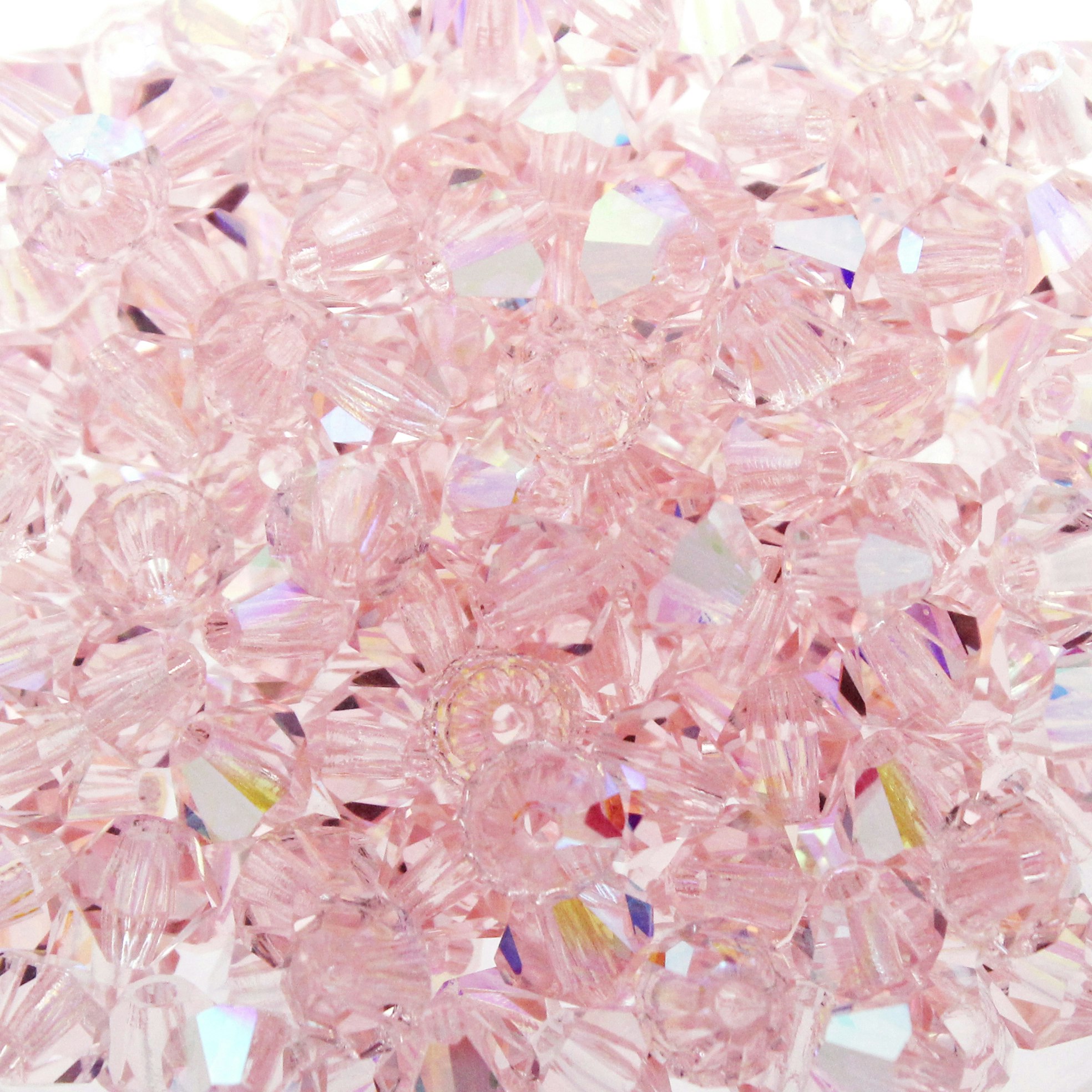 Light Rose AB Preciosa Bicone 4mm 144st